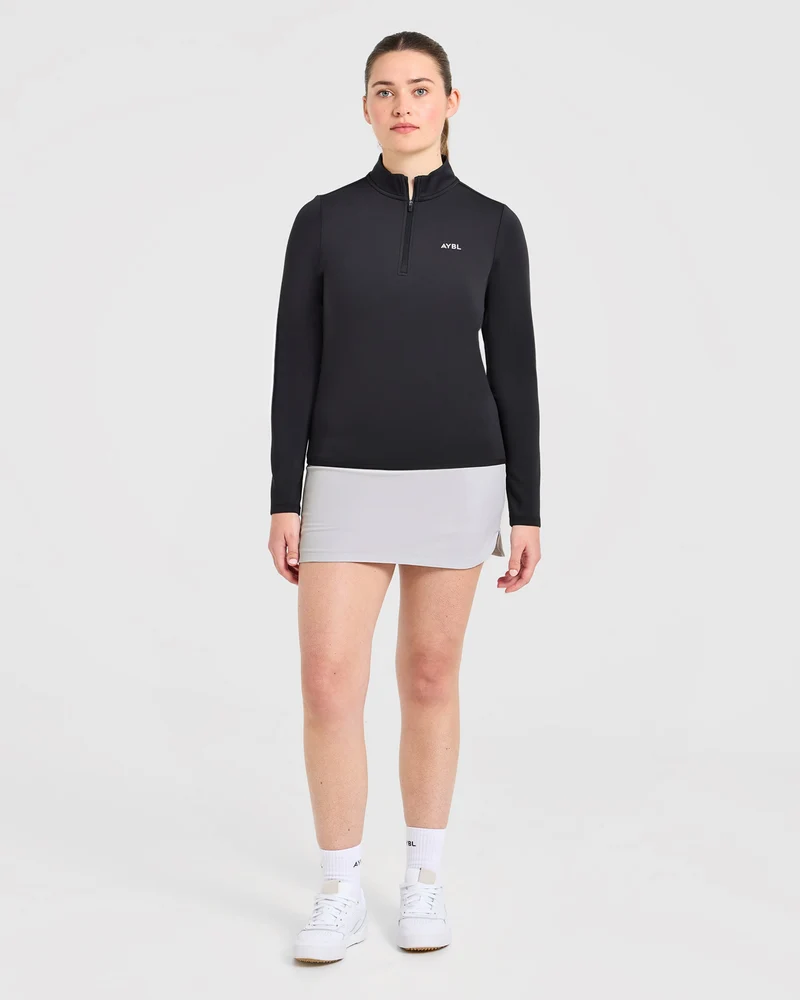 Classic 1/4 Zip Pullover - Noir