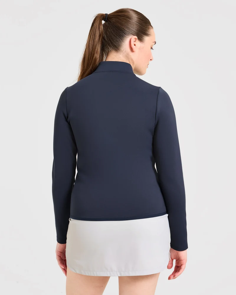 Classic 1/4 Zip Pullover - Navy Bleu