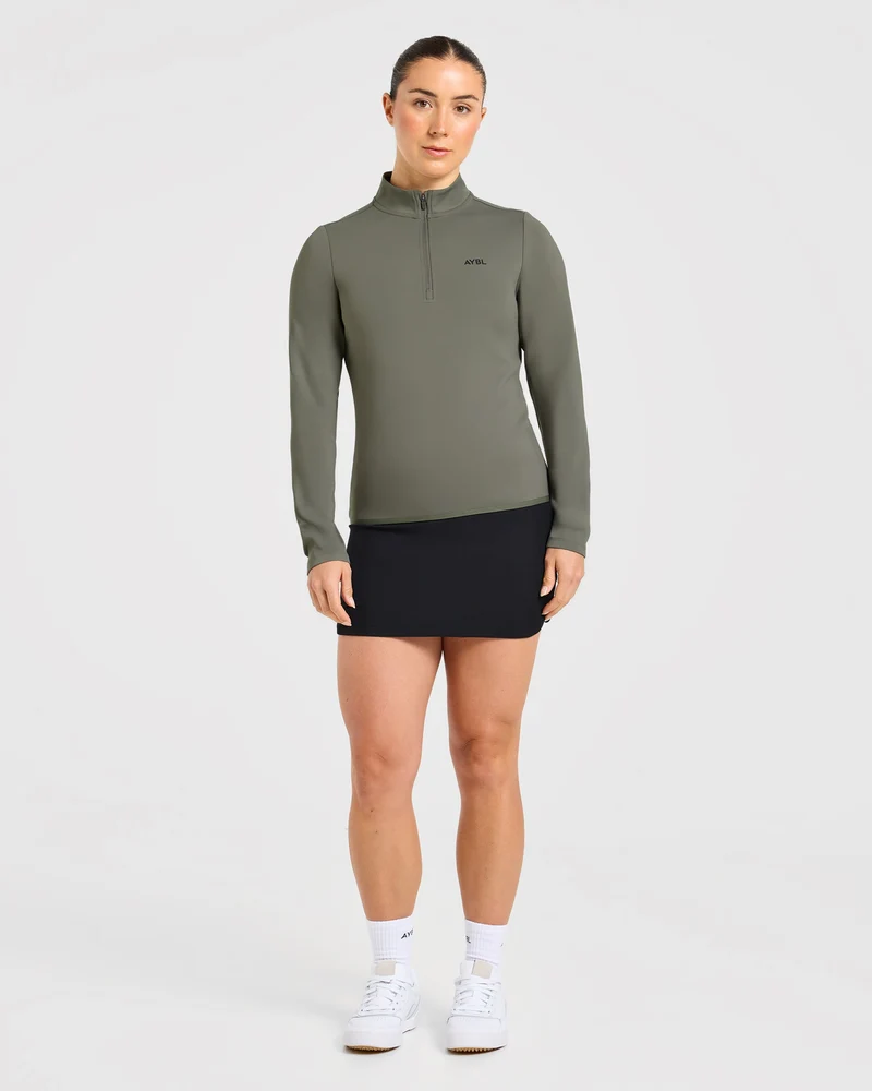 Classic 1/4 Zip Pullover - Deep Sage