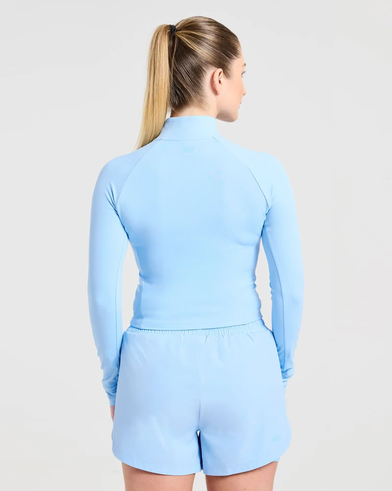 Run Zip Jacket - Spring Bleu
