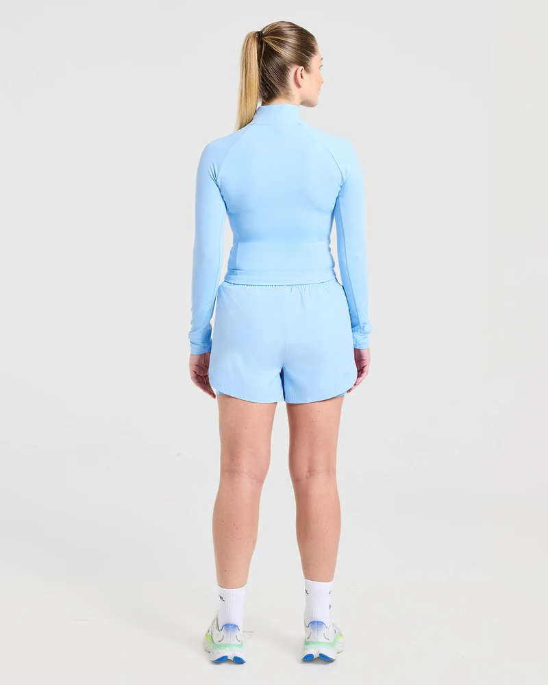 Run Zip Jacket - Spring Bleu