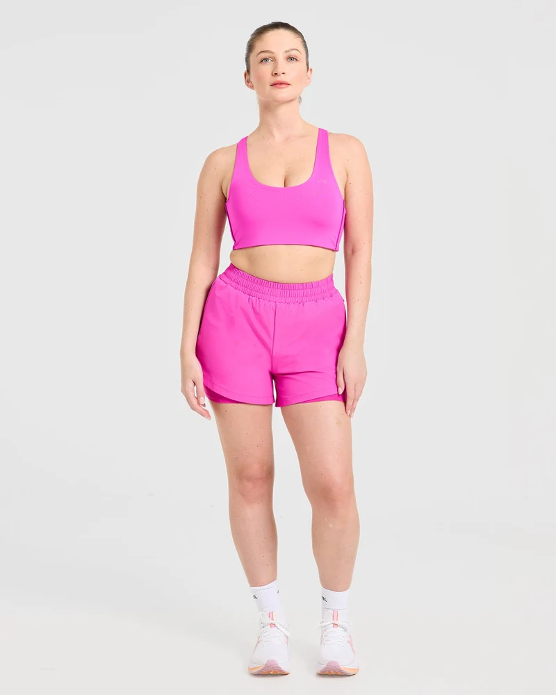 Run Sports Bra - Vibrant Magenta