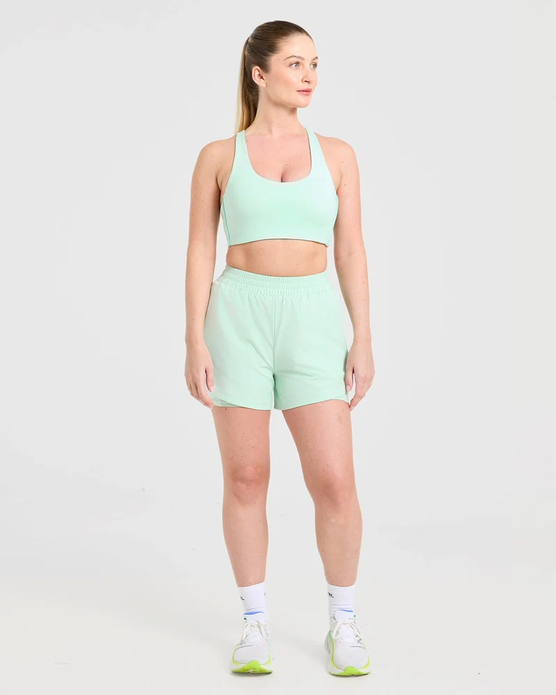 Run Sports Bra - Cool Mint