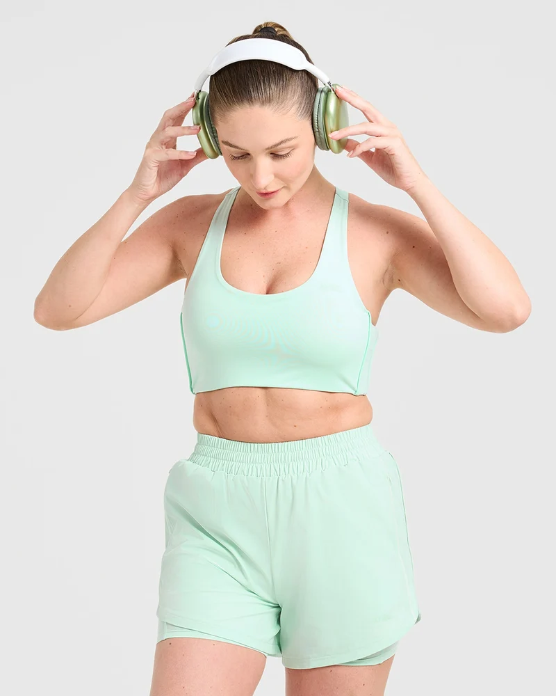 Run Sports Bra - Cool Mint