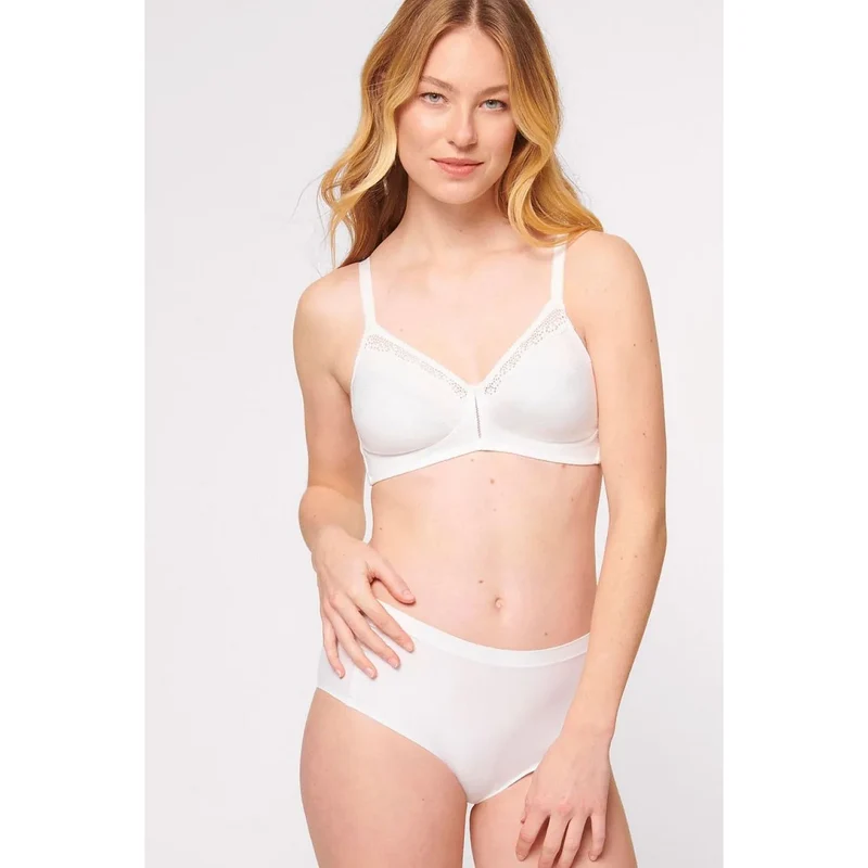soutien-gorge confort coton naturel dentelle élégance féminine Triumph