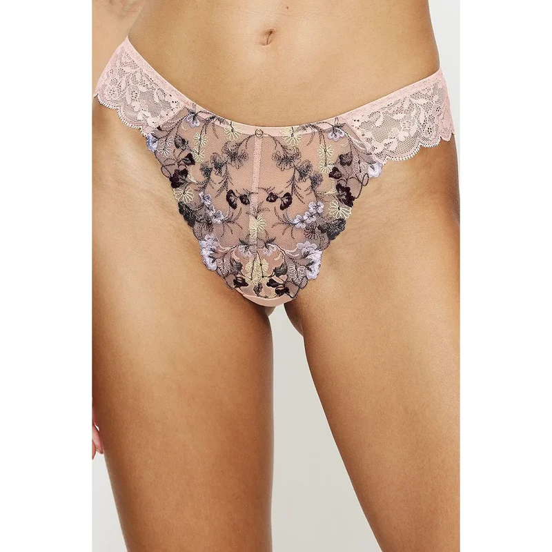 Culottes brésiliennes dentelle broderie multicolore élégantes ajustement confortable Triumph