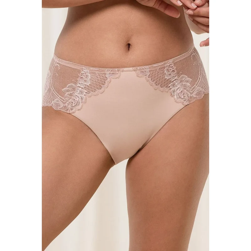 Maxi Culotte Taille Haute Dentelle Confort Invisible Femme Triumph