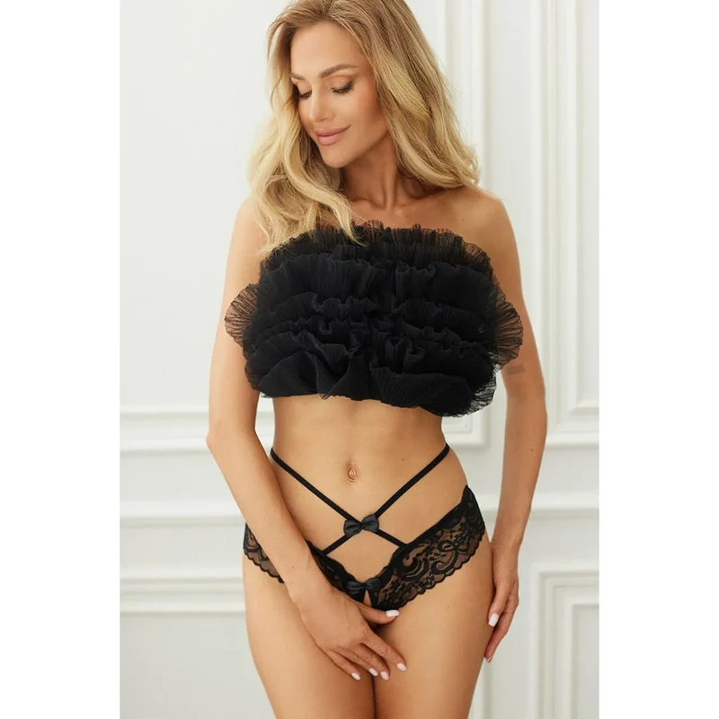 Strings dentelle élastique floral sexy audacieux soirées passion femmes confiance