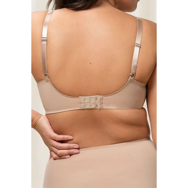 Soutien-gorge minimiseur beige clair sans armatures grand confort femmes
