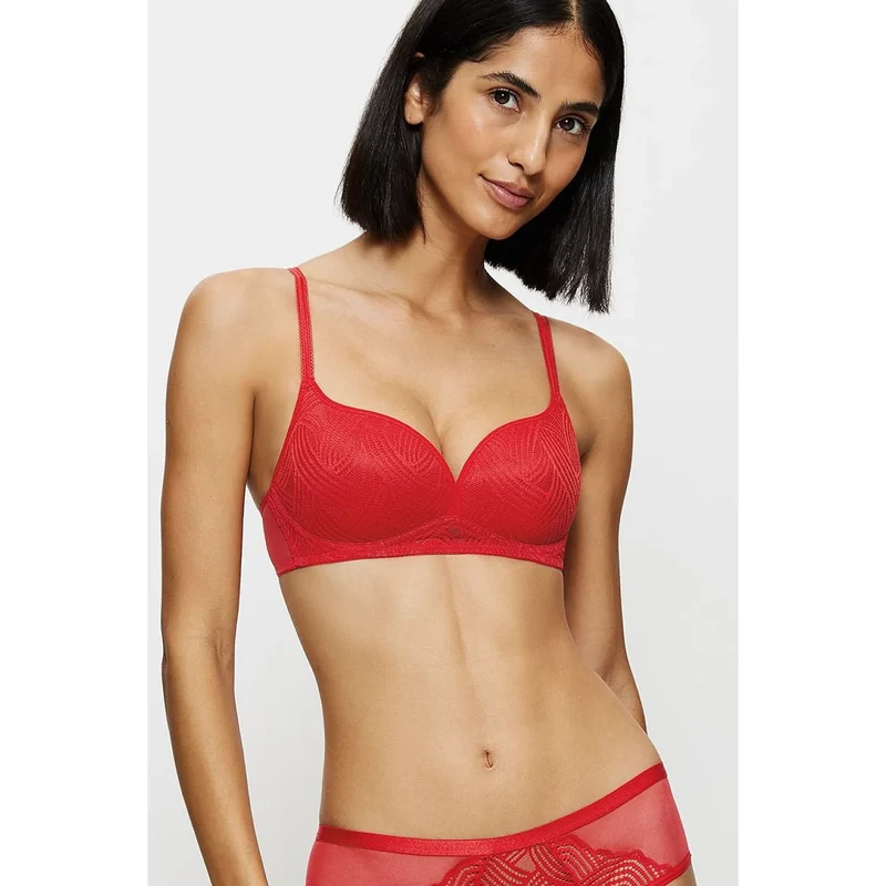 Soutien-gorge rembourré dentelle graphique élégant confort respirant Triumph