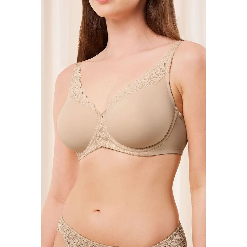 Soutien-gorge minimiseur microfibre douce grande taille confort invisible