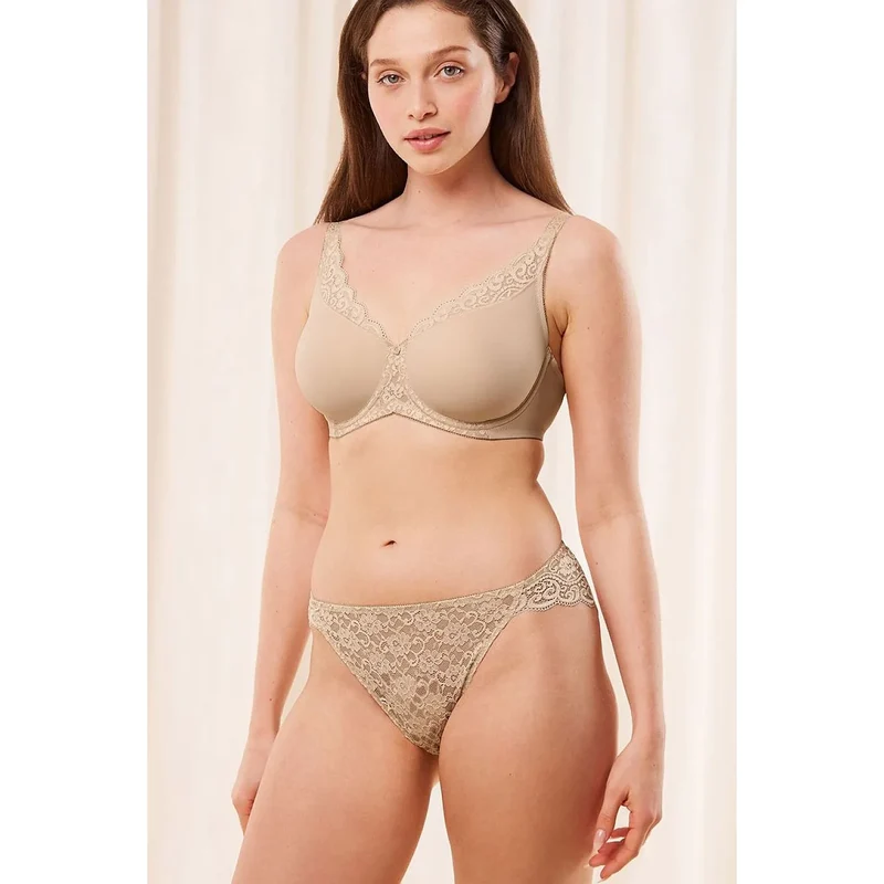 Soutien-gorge minimiseur microfibre douce grande taille confort invisible