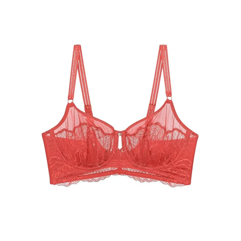 Soutien-gorge minimiseur balconnet dentelle soyeuse Triumph Wild Peony Florale