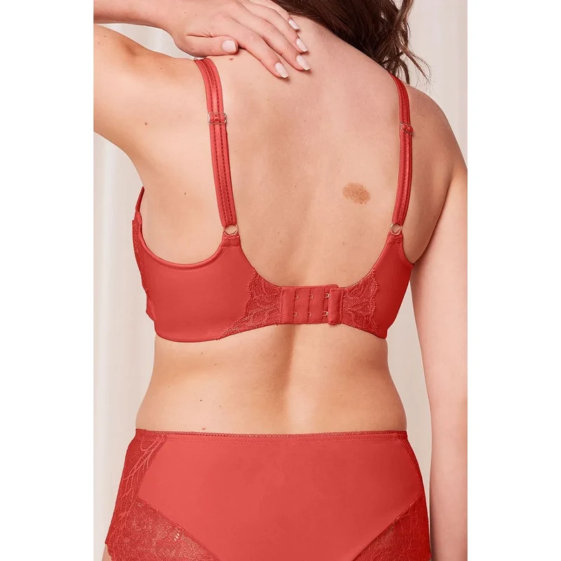 Soutien-gorge minimiseur balconnet dentelle soyeuse Triumph Wild Peony Florale