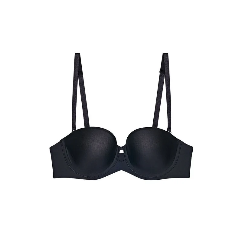Soutien-gorge rembourré Pure Micro noir maintien optimal grande taille Triumph