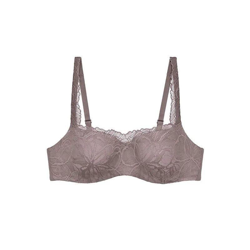 Soutien-gorge balconnet pistache dentelle confort température ajustement modelage naturel