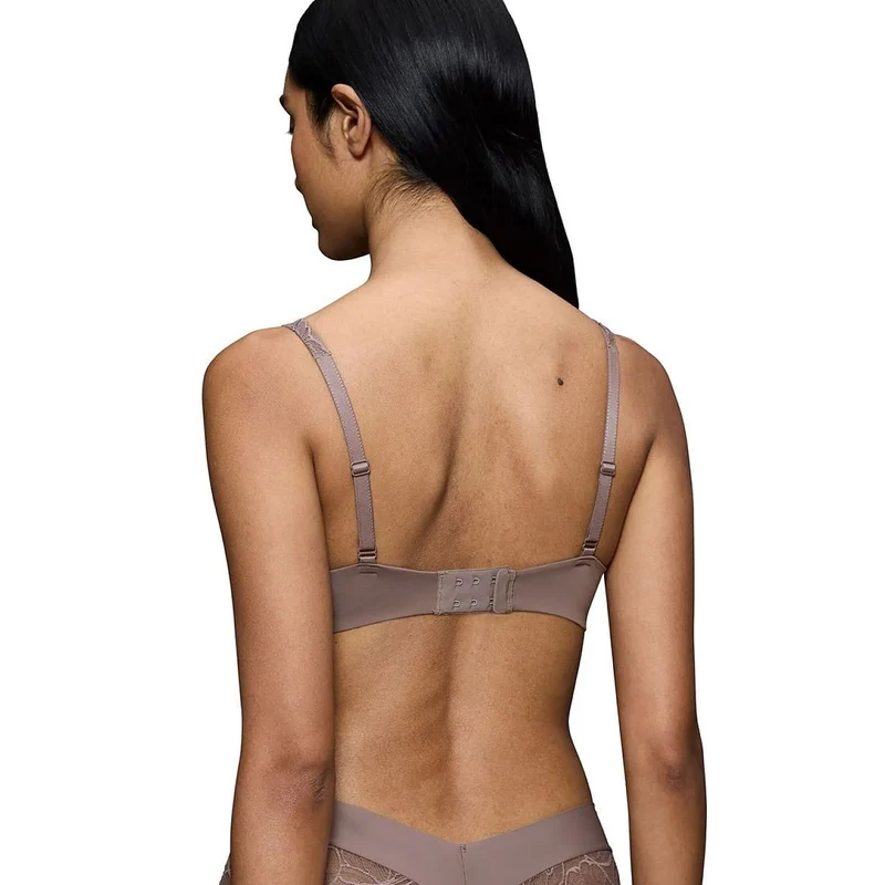 Soutien-gorge balconnet pistache dentelle confort température ajustement modelage naturel