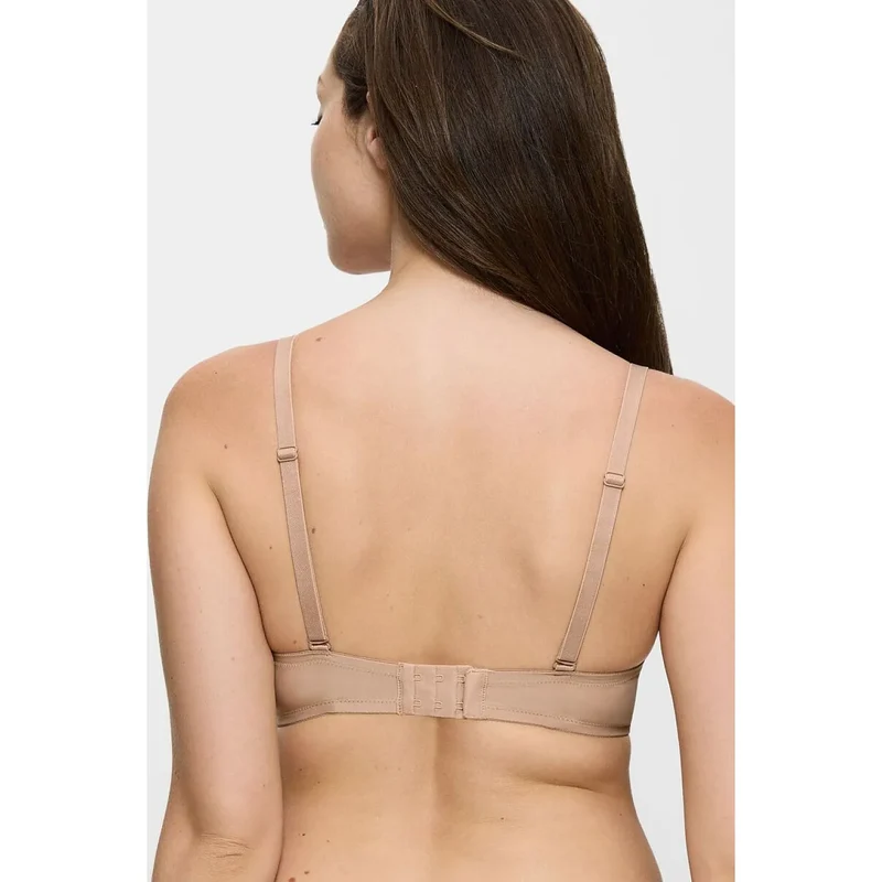 Soutien-gorge push-up blanc invisible dentelle microfibre ajustable quotidien 70B 80B