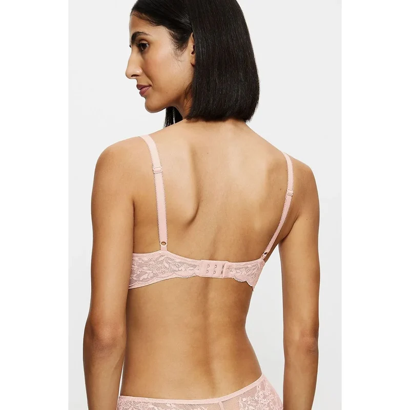 Soutien-gorge rembourré élégant broderie féminine dentelle élasthanne Triumph