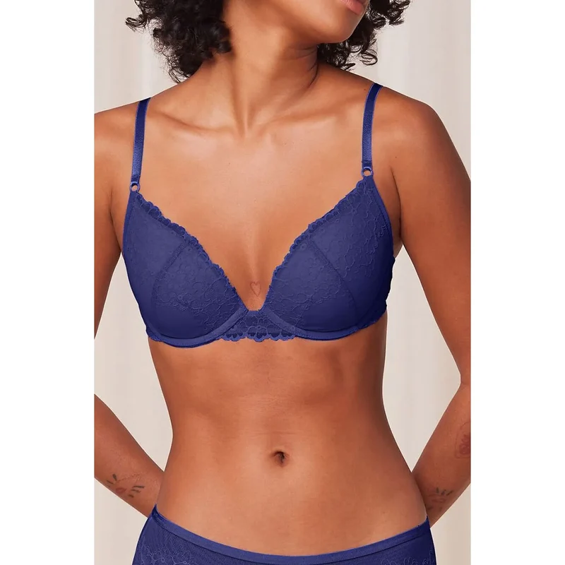 Soutien-gorge push-up dentelle jacquard sensuel élégant Triumph femmes 85D