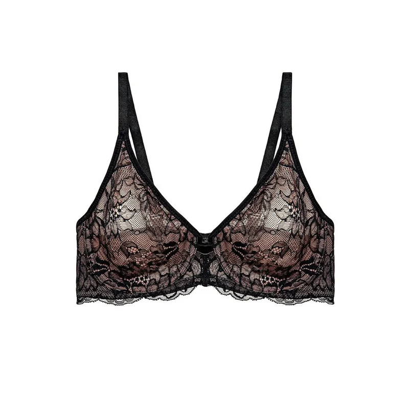 Soutien-gorge Triumph Amourette Charm dentelle florale non rembourré grandes tailles