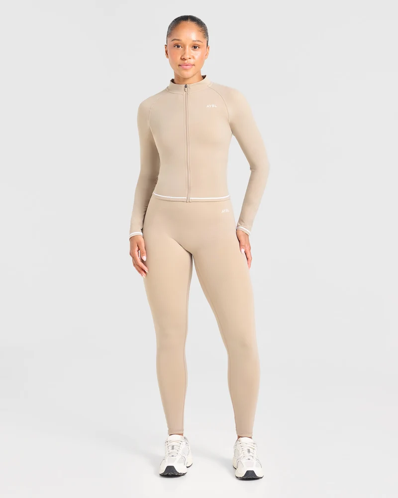 Form Zip Up Jacket - Mocha