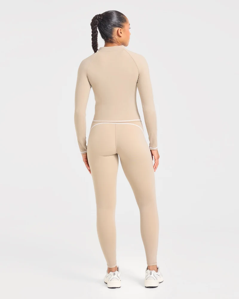 Form Zip Up Jacket - Mocha