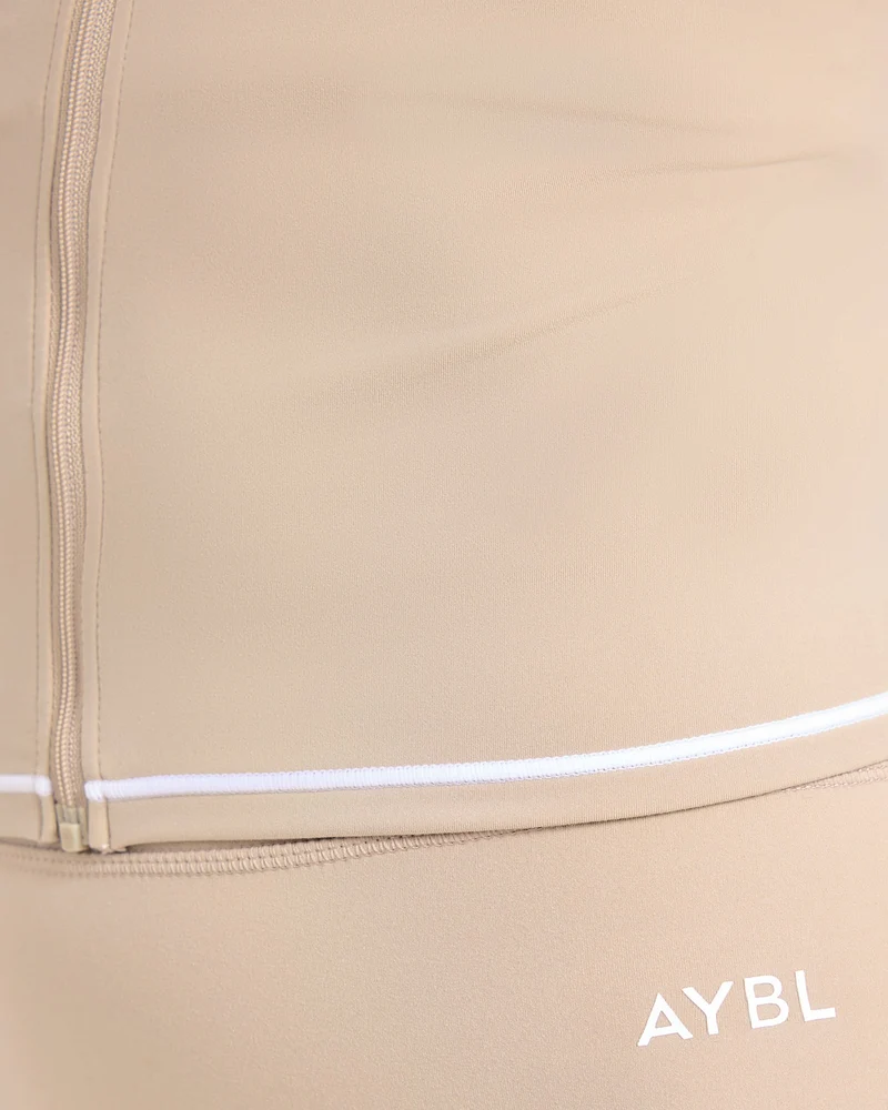 Form Zip Up Jacket - Mocha