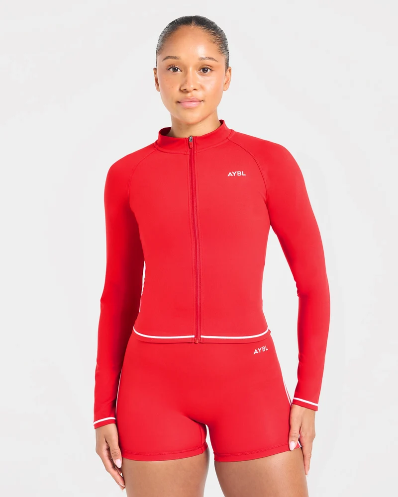 Form Zip Up Jacket - Rouge