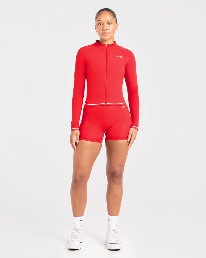 Form Zip Up Jacket - Rouge