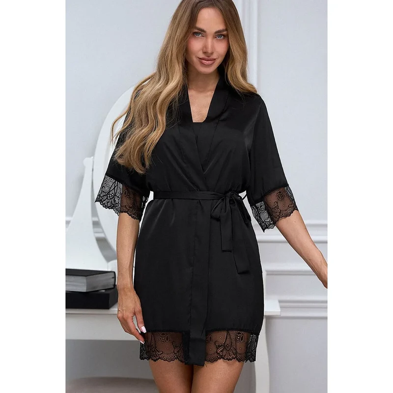 Ensemble lingerie noir luxe dentelle confort femme Pure Sin