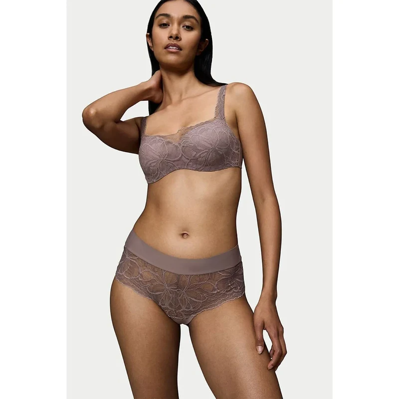Culottes Body Make-Up Illusion Lace pistache confort moderne invisible femmes
