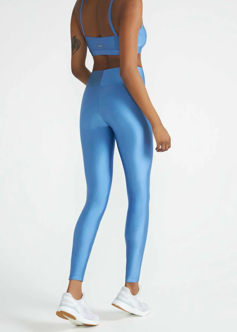 Calça Legging Mulher Básica Brilho