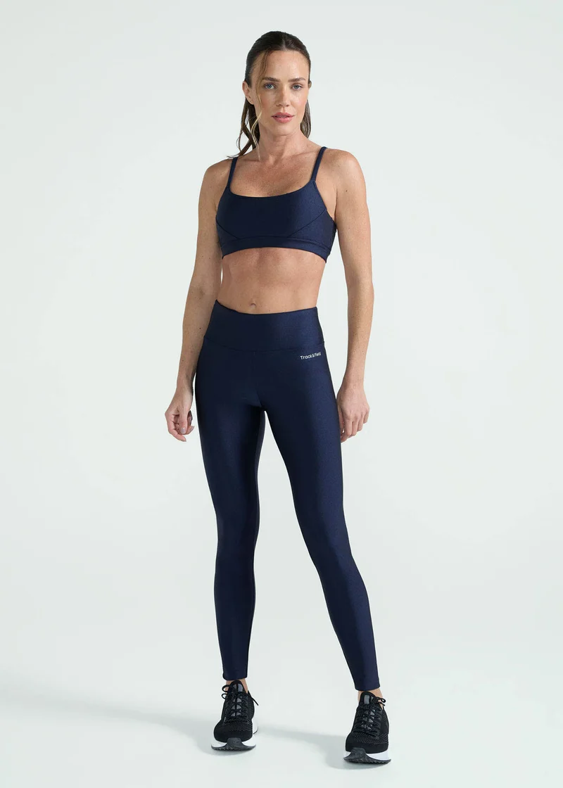 Calça Legging Mulher Básica Brilho