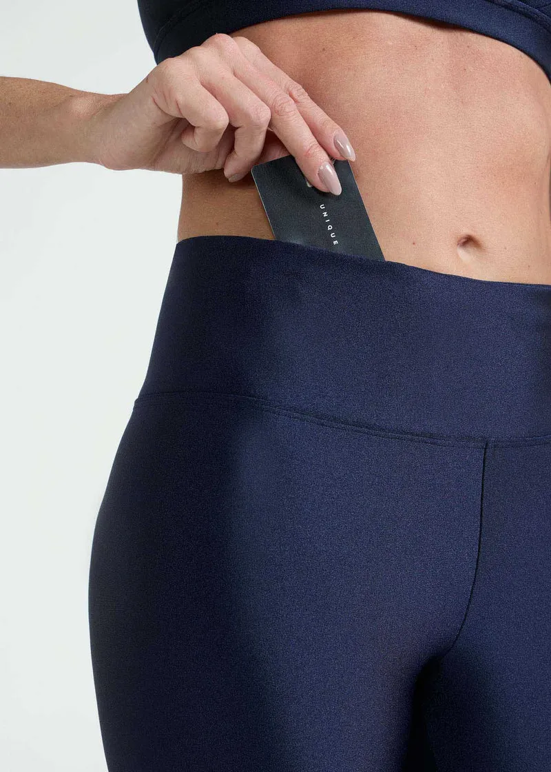 Calça Legging Mulher Básica Brilho