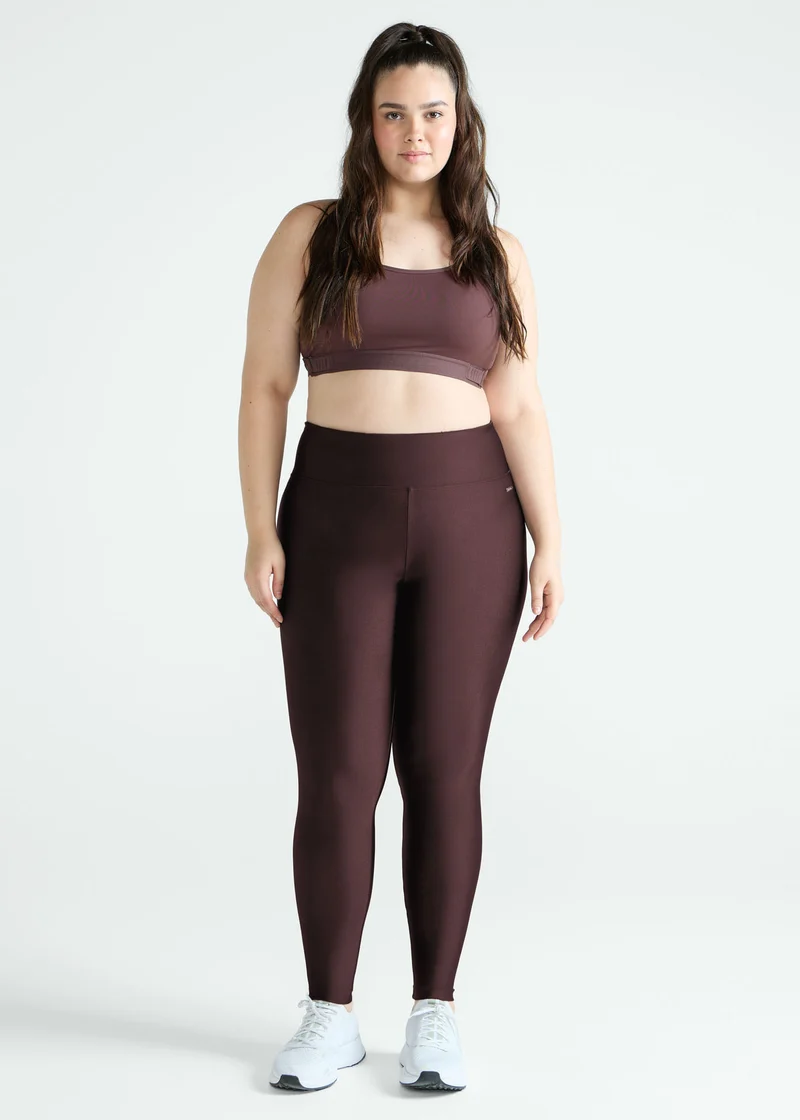Calça Legging Mulher Básica Brilho