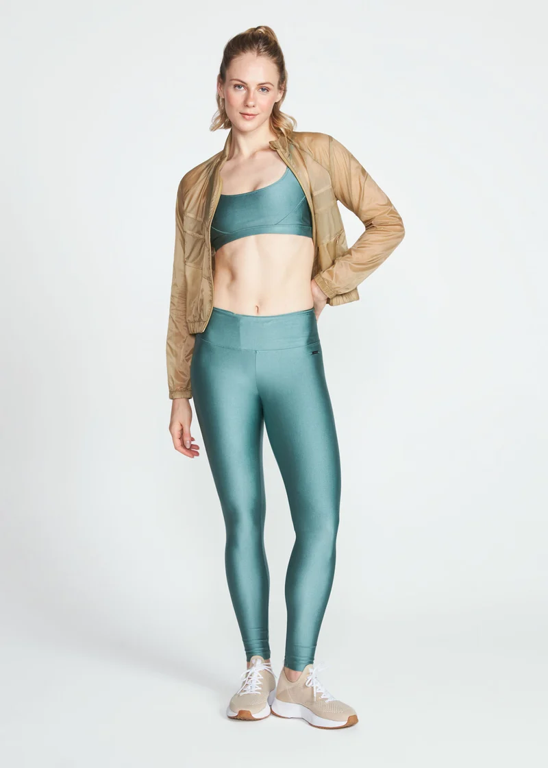 Calça Legging Mulher Básica Brilho
