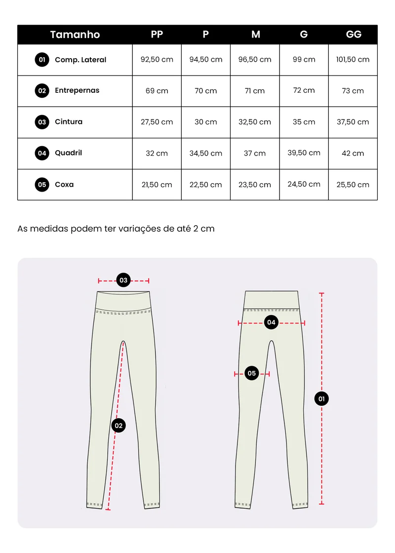Calça Legging Mulher Básica