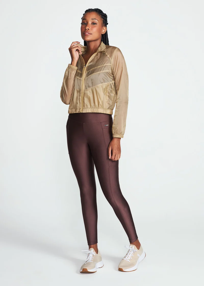 Calça Legging Mulher Bolsos Brilho