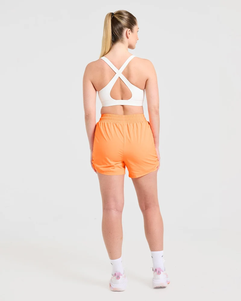 Run Cross Back Sports Bra - Blanc