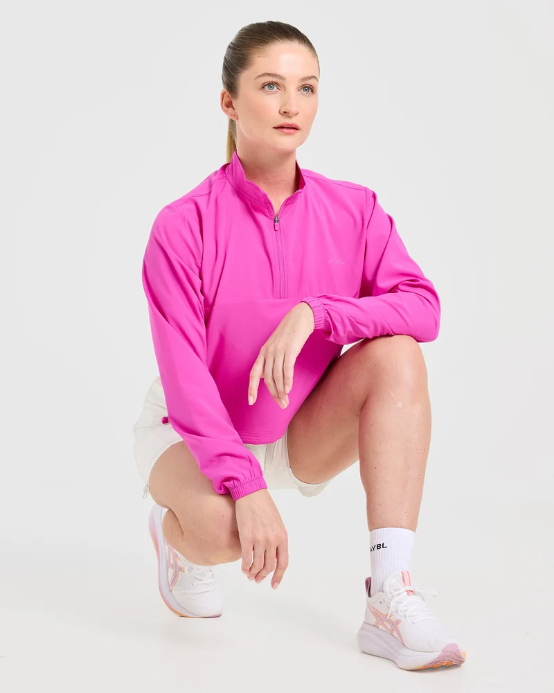 Run 1/2 Zip Jacket - Vibrant Magenta