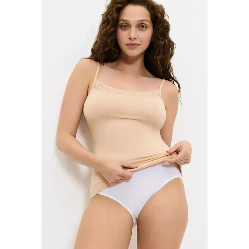 Top Feel of Modal Spaghetti Triumph élégant confortable TENCEL™ Modal féminin