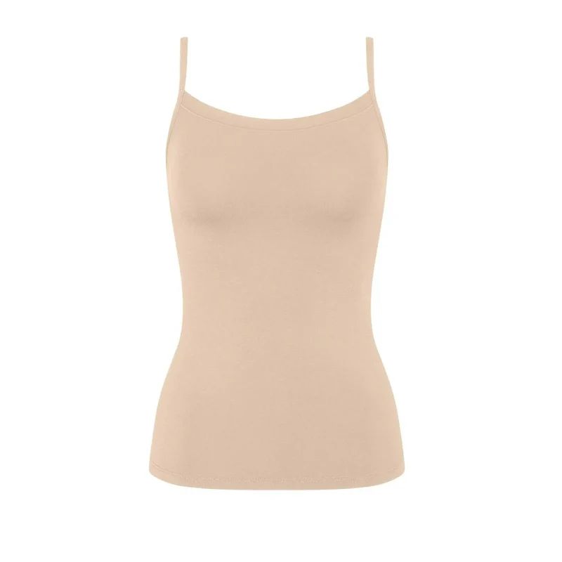 Top Sense Modal Spaghetti Lenzin Doux Confort Triomphe Femme Nuit Intérieur