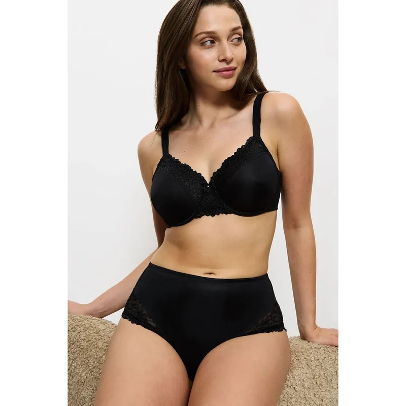 culottes taille haute dentelle noir élégance confort femmes Ladyform 10210671