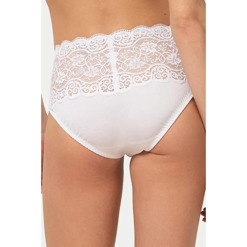 Culottes taille haute dentelle florale confort Triumph Amourette 300 Maxi
