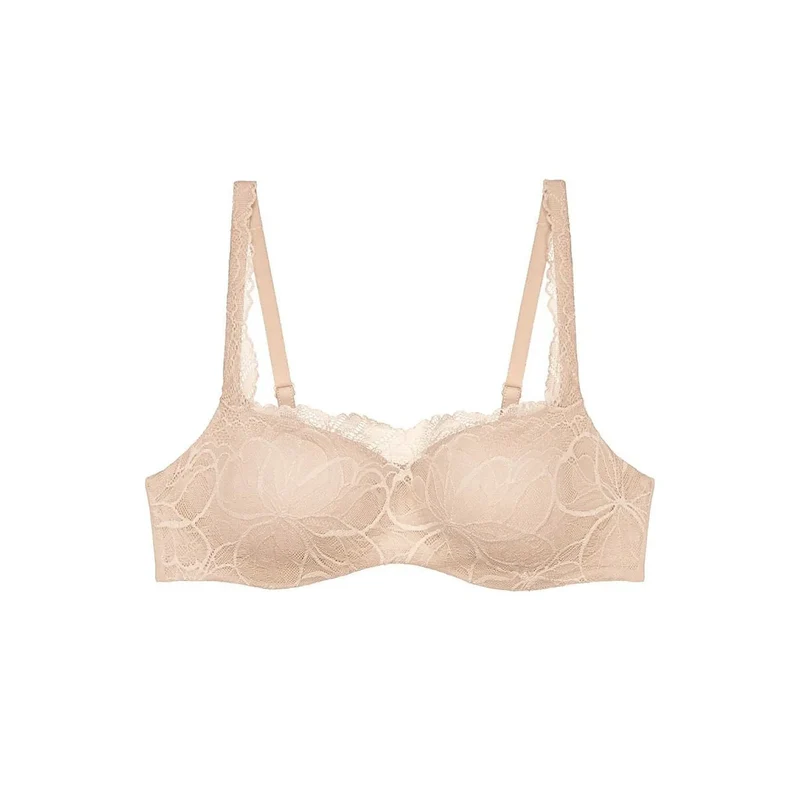 Soutien-gorge balconnet dentelle pistache confort maintien régulation température Triumph