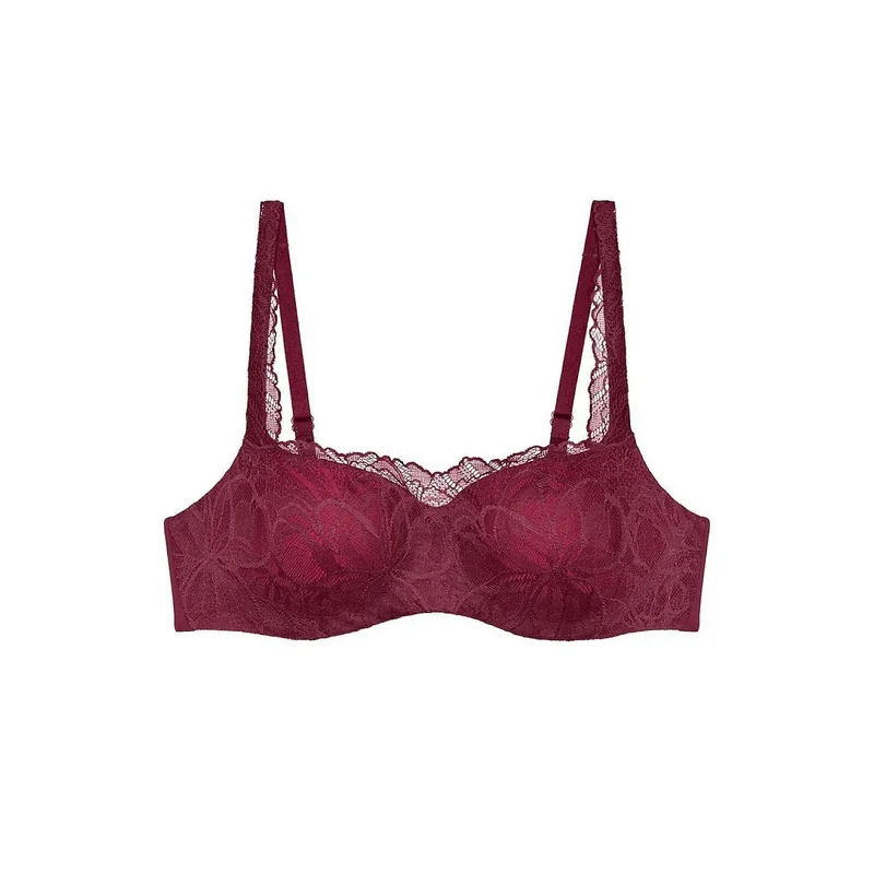Soutien-gorge balconnet pistache dentelle moderne maintien confort température Triumph