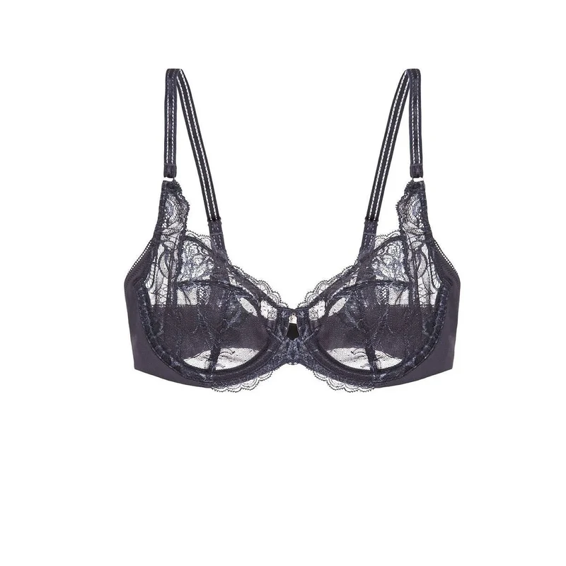 Soutien-gorge armatures dentelle florale grandes tailles confort ajustement naturel