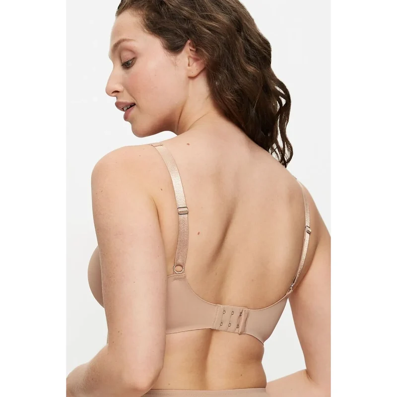 Soutien-gorge minimiseur sans armature beige confort grandes tailles True Shape