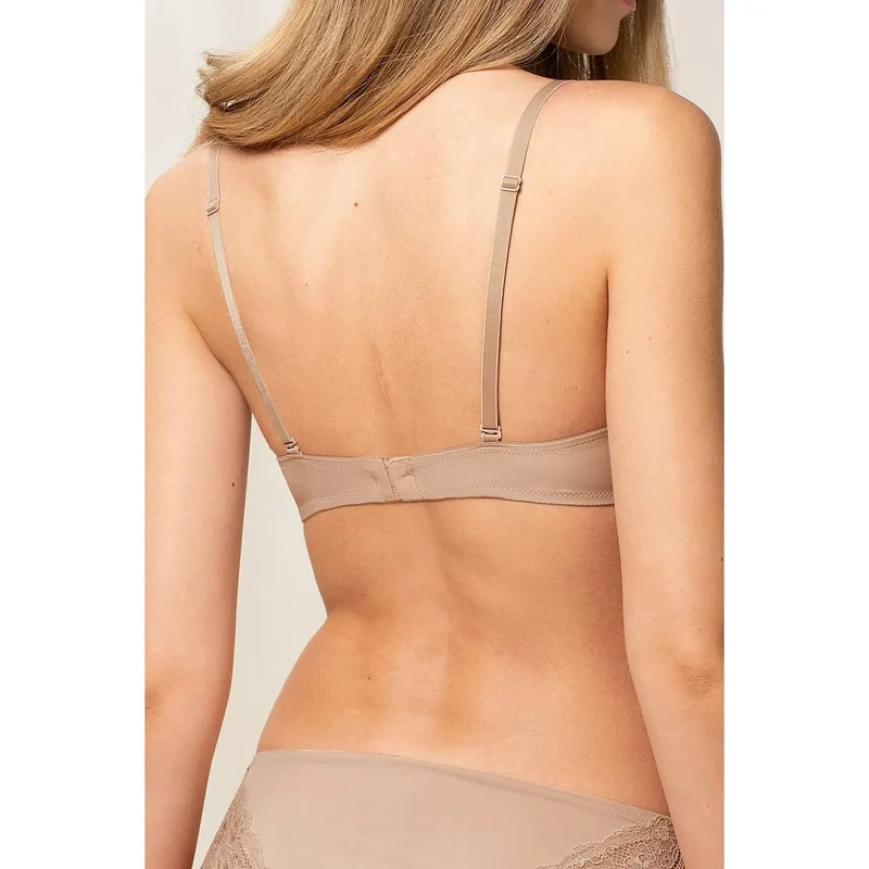 Soutien-gorge rembourré invisible dentelle blanche microfibre LYCRA ajustable Triumph